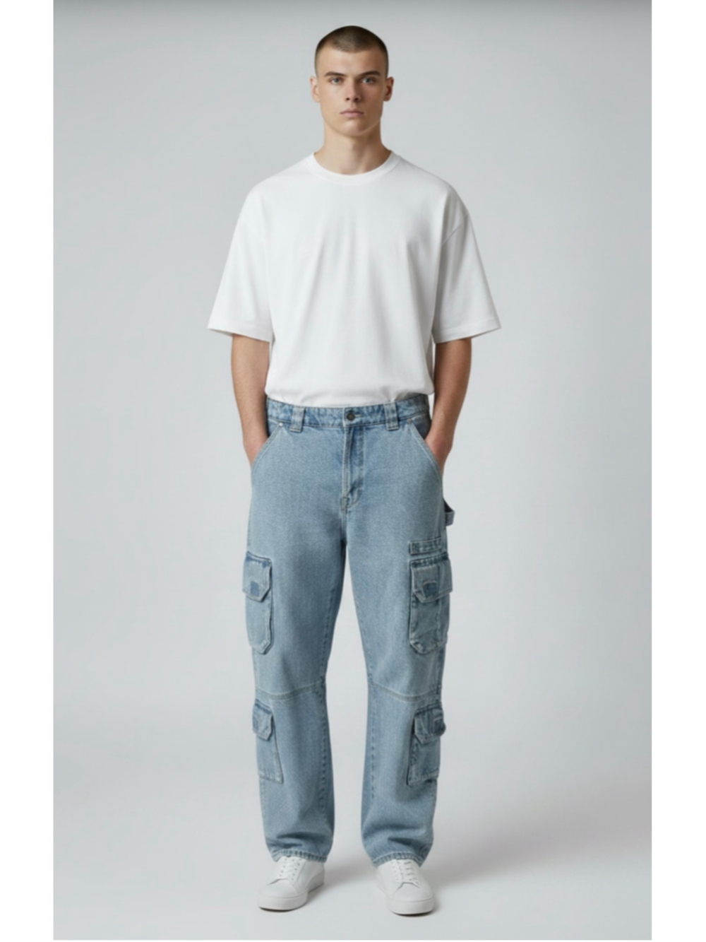 Guess Vintage Carpenter Fit Cargo Jeans